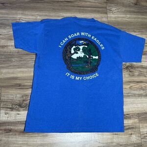 Vintage BEST Impact Training Ropes Course I Can Soar With Eagles T Shirt XL